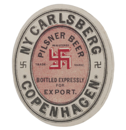 (Denmark) Carlsberg beer label very old - probably 1920's