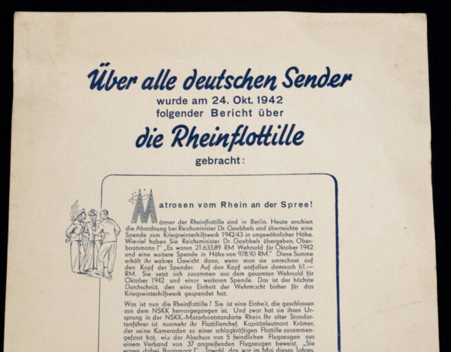 Silver Schnappsbecher Flussräumflottille Niederlande - Rheinflottille + citation