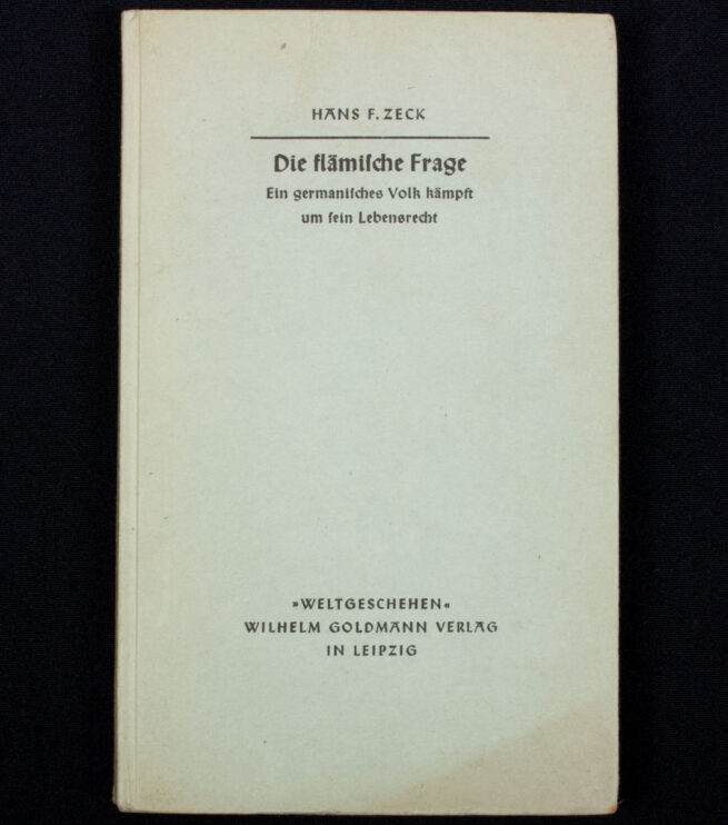 (Book) Hans F. Zeck - Die Flämische Frage - Ein Germanisches Volk Kämpft um sein Lebensrecht (1938)