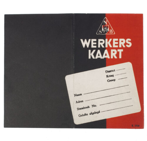 (NSB) Werkerskaart (with K-number)