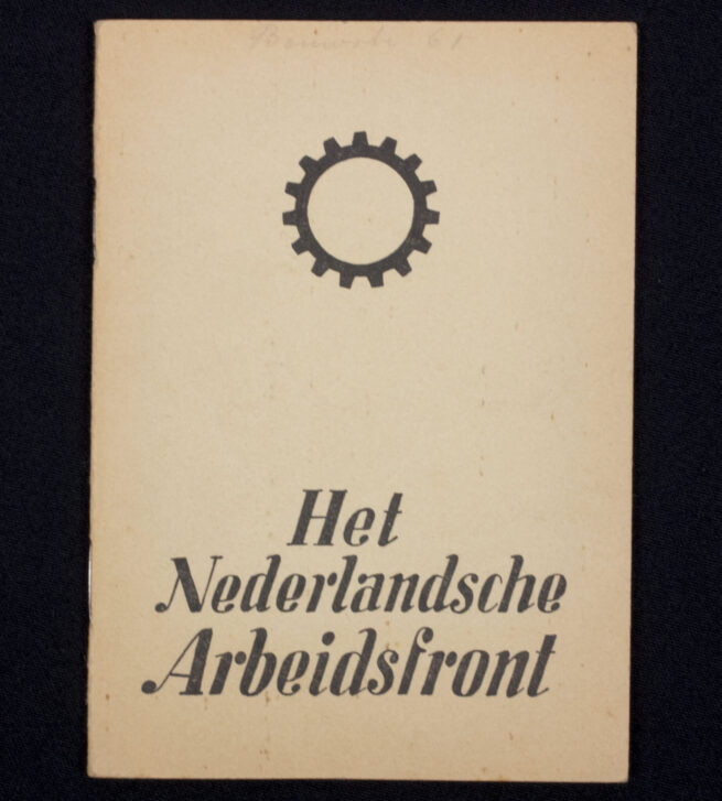 (NSB) Het Nederlandsche Arbeitsfront (NAF) memberbooklet (1942)