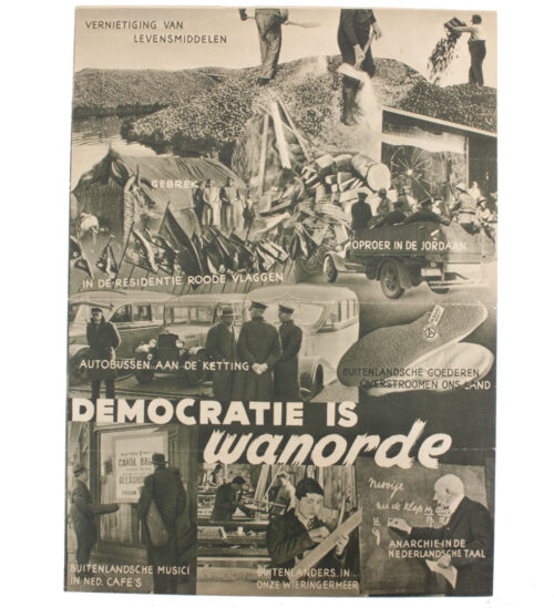 (NSB) National Elections 1937 large propaganda folder (variation)