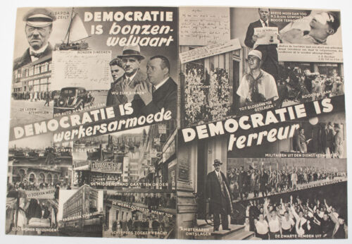 (NSB) National Elections 1937 large propaganda folder (variation)