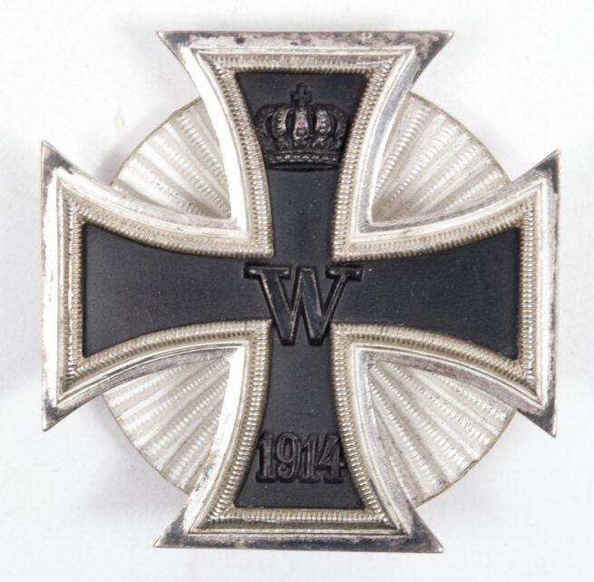 WW1 Iron Cross first Class + screwdisc Eiserne Kreuz Erste Klasse (EK1) + Schraubscheibe (Maker Deumer)