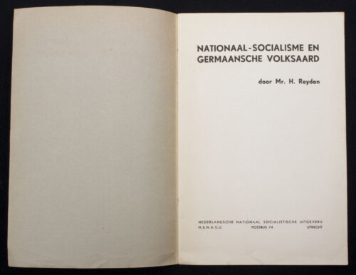 (Brochure NSB) Reydon - Nationaal-Socialisme en Germaansche Volksaard
