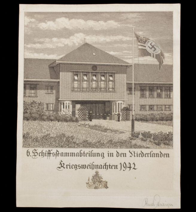 6.-Schiffstammabteilung-Kriegsweihnachten-1941-in-den-Niederlanden-grouping-Very-rare