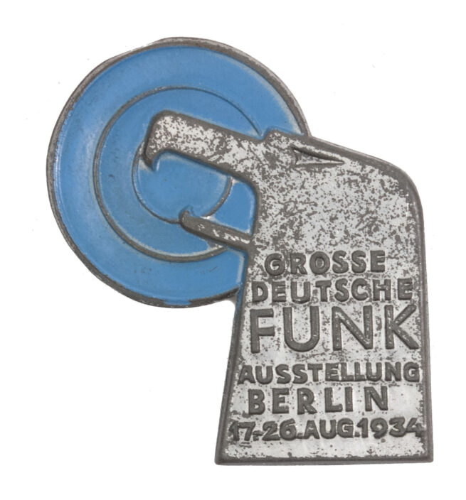 Grosse Deutsche Funk Ausstellung Berlin 17.26.Aug.1934 abzeichen