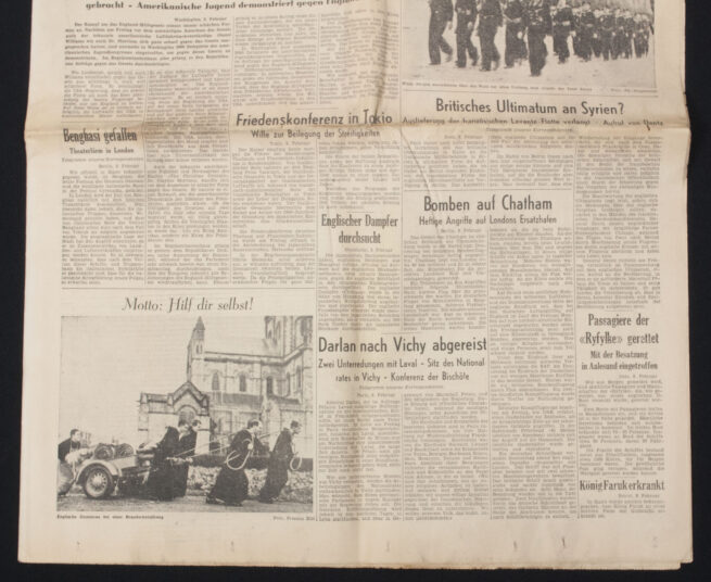 (Newspaper) Deutsche Zeitung in Norwegen 9. Februar 1941