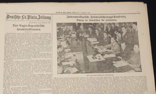 (Newspaper) Argentina - Deutsche La Plate Zeitung 4 Dezember 1936 - VERY RARE