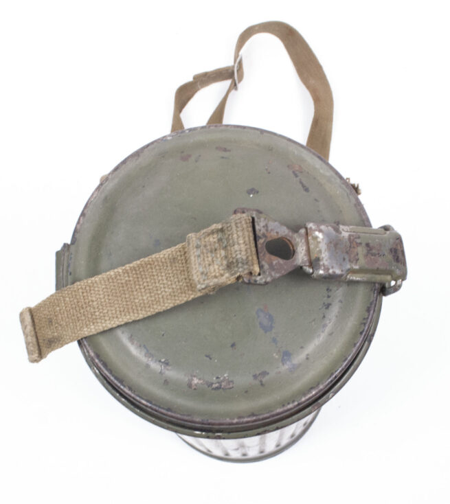 M29 gasmask in tall canister with all straps and Klarscheiben