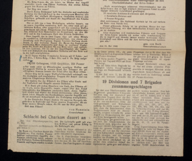 (Newspaper) Der kampf - Armee Zeitung 22. Mai 1942