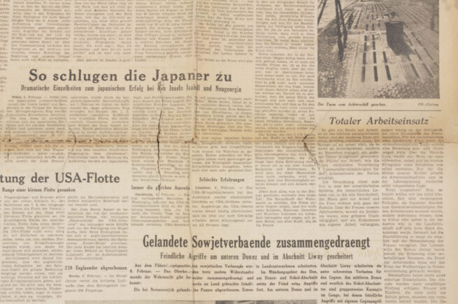 (Newspaper) Gegen Engeland - marine Frontzeitung an der Kanakküste 1943