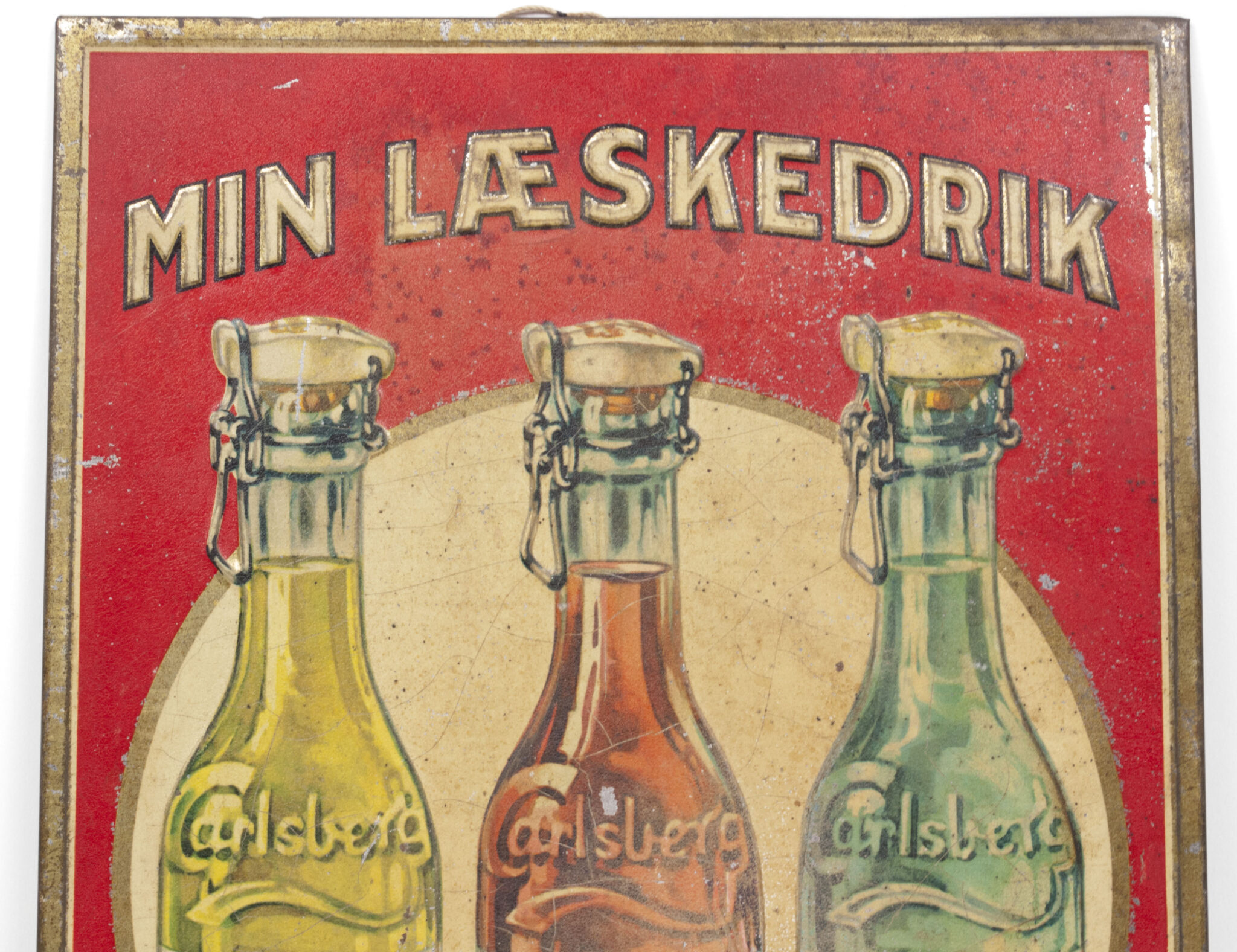 (Denmark) Carlsberg Beer wall or pub shield with swastika's (1920's30's) - RARE