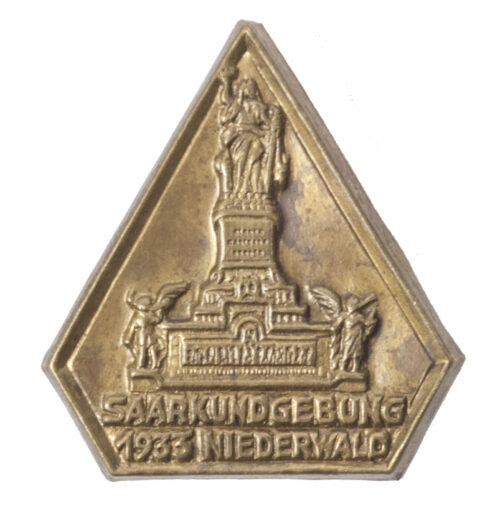 Saarkundgebung 1933 Niederwald abzeichen