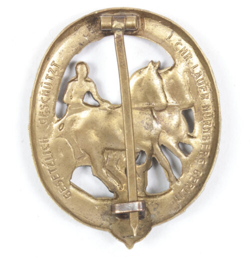 Fahrerabzeichen in bronze (maker L. Chr. Lauer)