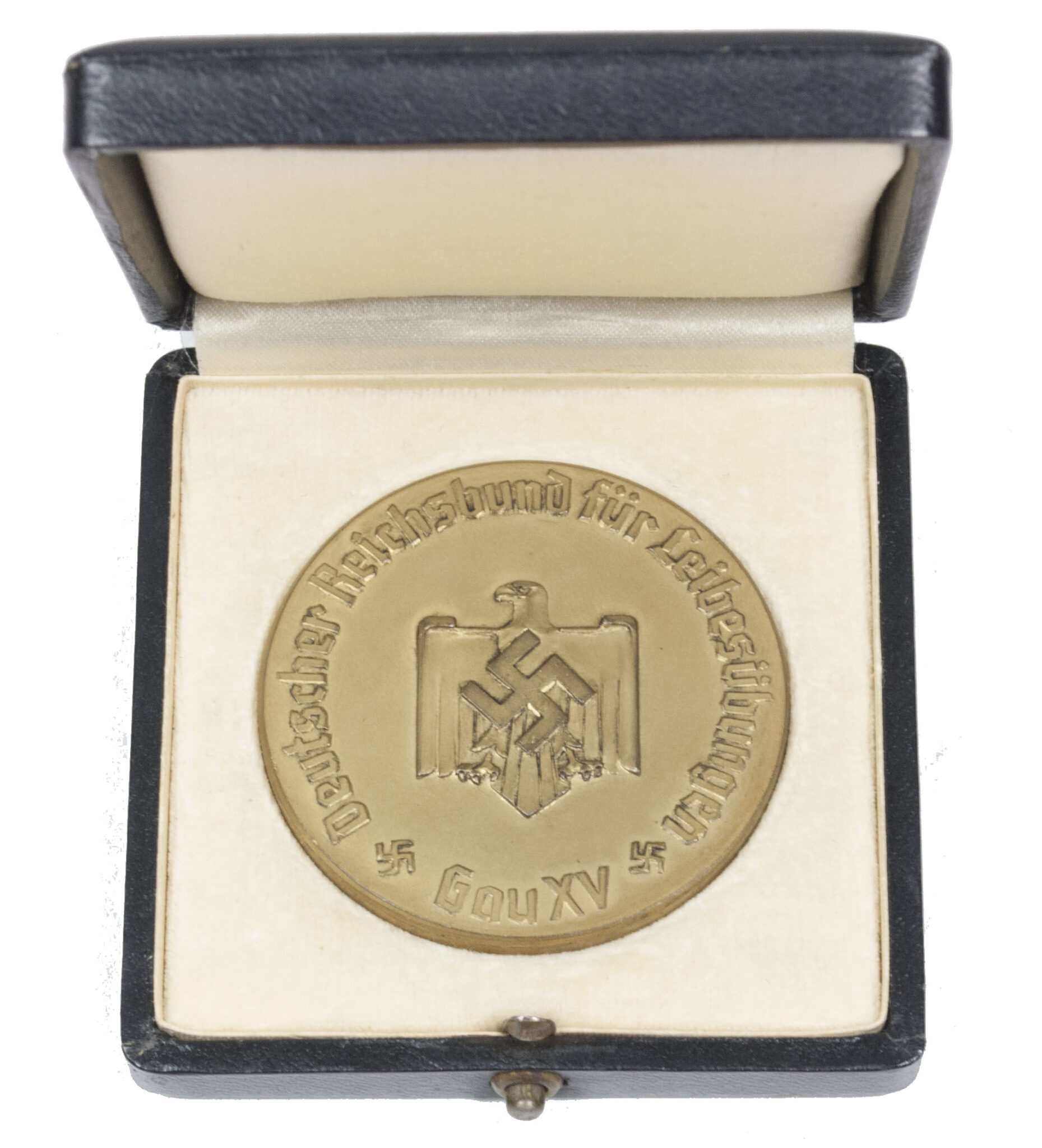 Deutscher Reichsbund für Leibesubüngen plaque - Gau XV Leichtathletik Meisterschaften Stuttgart 1937