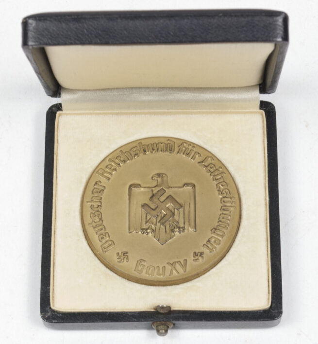 Deutscher Reichsbund für Leibesubüngen plaque - Gau XV Leichtathletik Meisterschaften Stuttgart 1937