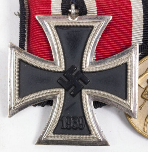 German WWII medalbar with Ek2 + Sudetenland annexationmedal