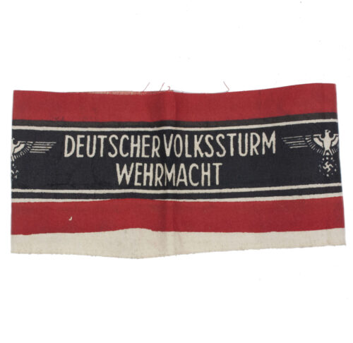 WWII German Volkssturm Armband (end of sheet variation)