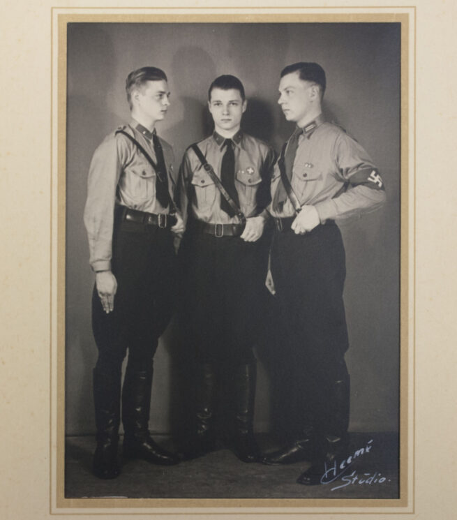 (Denmark) DNSAP Schwab brothers photo in map - rare (2)