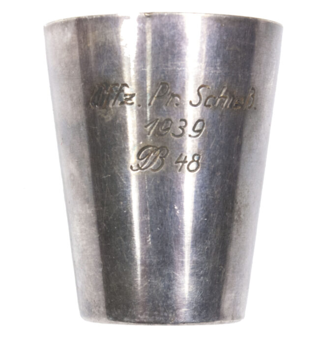Silver “Schnappsbecher” Offz. Pr. Schiss. 1939 IR 48
