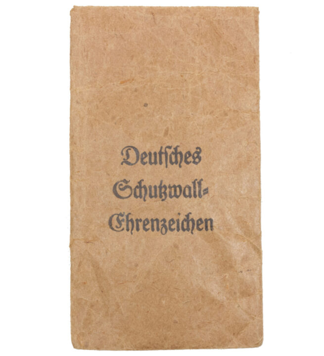 Deutsches Schutzwall Ehrenzeichen Westwal medal + Tüte Bag by Foerster & Barth PforzheimBaden