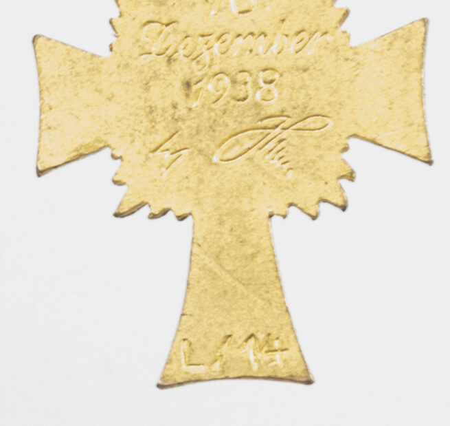 Mutterkreuz miniature gold Motherscross miniature gold MM L11 (Deumer)