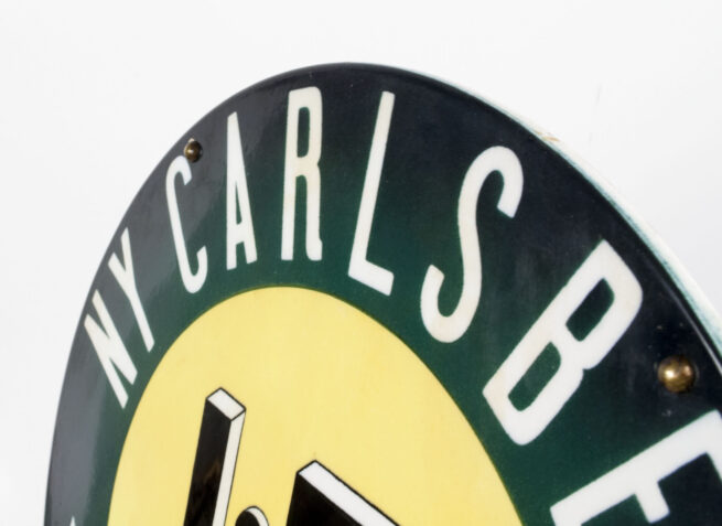 (Denmark) NY Carlsberg Pilsner porcelain (!) wallshield - Extremely rare