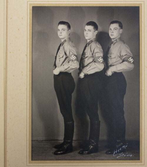 (Denmark) DNSAP Schwab brothers photo in map - rare