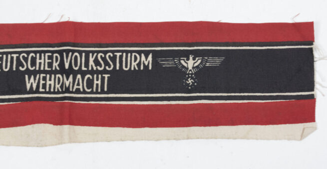 WWII German Volkssturm Armband (end of sheet variation)