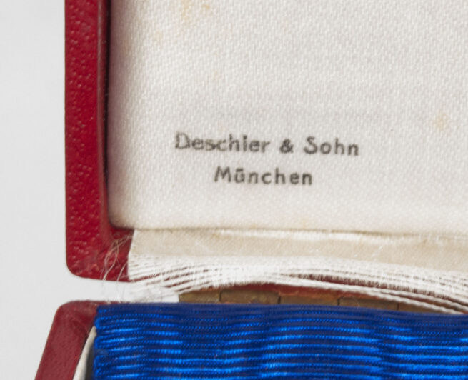 Treue Dienst 40 Jahre + etui (Maker Deschler & Sohn München)