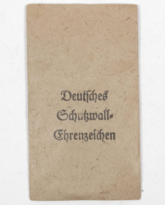 Deutsches Schutzwall Ehrenzeichen Westwal medal Tüte Bag by Carl Poellath Schrobenhausen