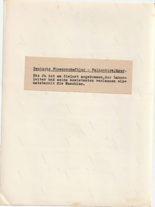 (Pressphoto) Fallschirmjäger (large size 24,5 x 18 cm) - Rare
