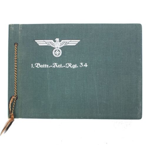 (Photoalbum) 1. Battr.-Art.-Rgt.34 (with 91 photo's)