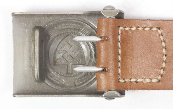 Reichsarbeitsdienst (RAD) buckle + tab (Maker Josef Feix & Söhne, Gablonz, Sudeten)