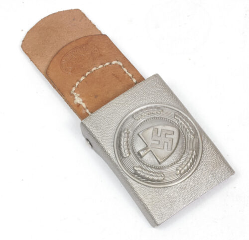 Reichsarbeitsdienst (RAD) buckle + tab (Maker Josef Feix & Söhne, Gablonz, Sudeten)