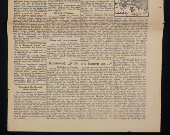 (Newspaper) Ost-Front 15. Dezember 1942