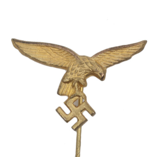 Deutsche Wehrmacht-Luftwaffe (WL) Abzeichen für Angestellte und Arbeiter 1. Form vergoldet - rare