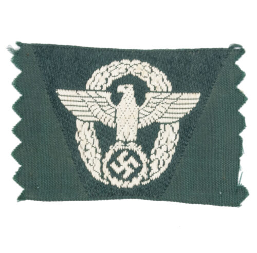 Polizei Schiffchenadler grün (green) sidecap insignia