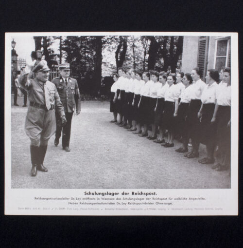 German WWII Bilderkasten paper photo Schulungslager der Reichspost