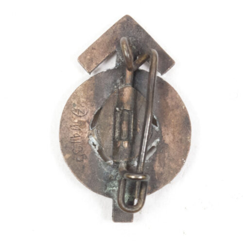 Hitlerjugend (HJ) miniature bronze Leistungsabzeichen (RZM M135)
