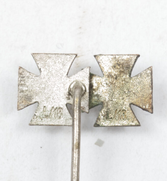 WWII Miniature stickpin Iron cross First + Second class