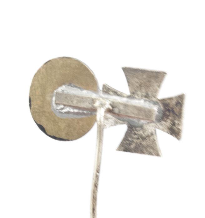WWI Miniature stickpin Iron cross + black Woundbadge