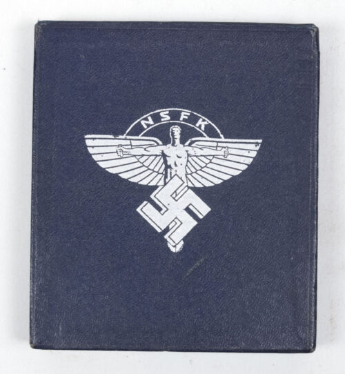Cased-Nationalsozialistisches-Fliegerkorps-NSFK-Westdeutscher-Rundflug-24.u.25.6.39-plaque-Maker-Brehmer-