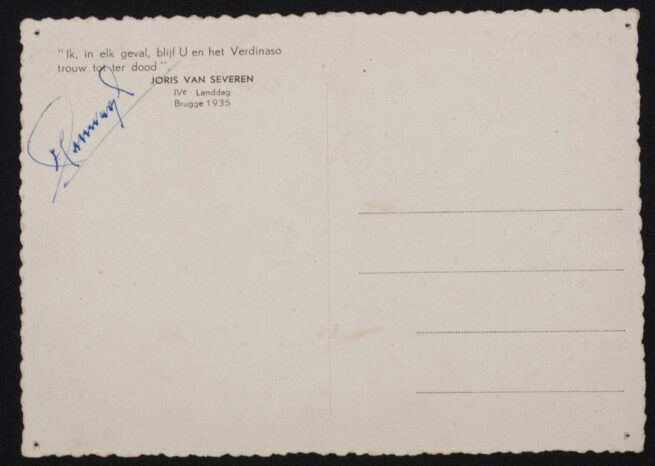 (Postcard) Belgium Verdinaso - Joris van Severen IV Landdag Brugge 1935