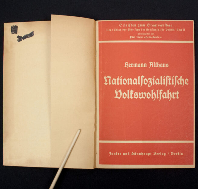 (Brochure) Hermann Althaus - Nationalsozialistische Volkswohlfahrt (NSV) (1941)