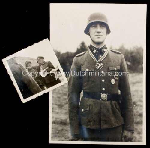(Photo) SS Totenkopf SS-Oberführer Walter Bestmann Knights Cross awarding photo's