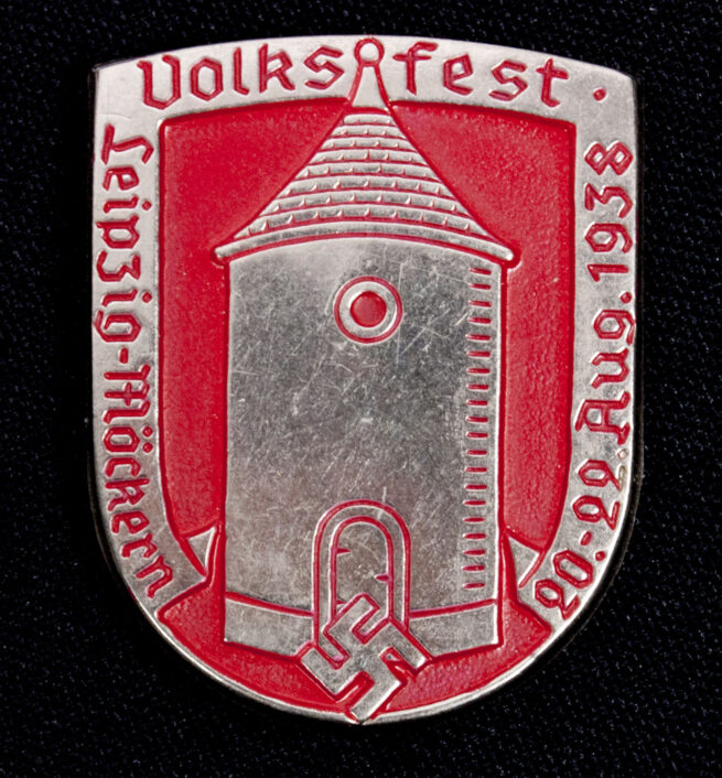 Volksfest Leipzig-Möckern 20.-22. Aug. 1938 abzeichen