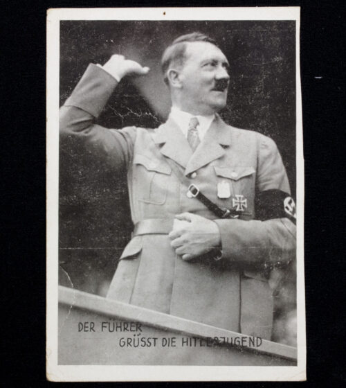 (Postcard) Der Führer Grüsst die Hitlerjugend (Reichsparteitag Nürnberg 1933) - rare