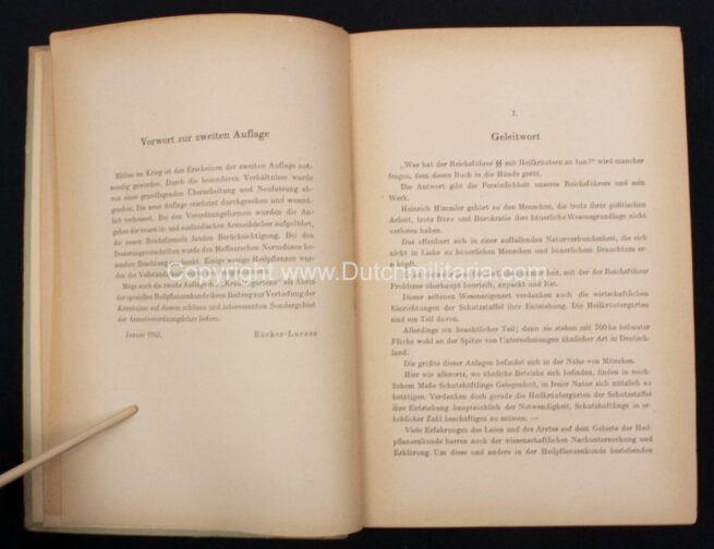Book-SS-Der-Kräutergarten-Nordland-Verlag-1941-EXTREMELY-RARE